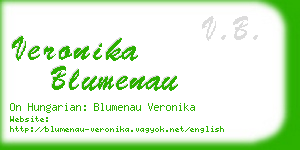 veronika blumenau business card